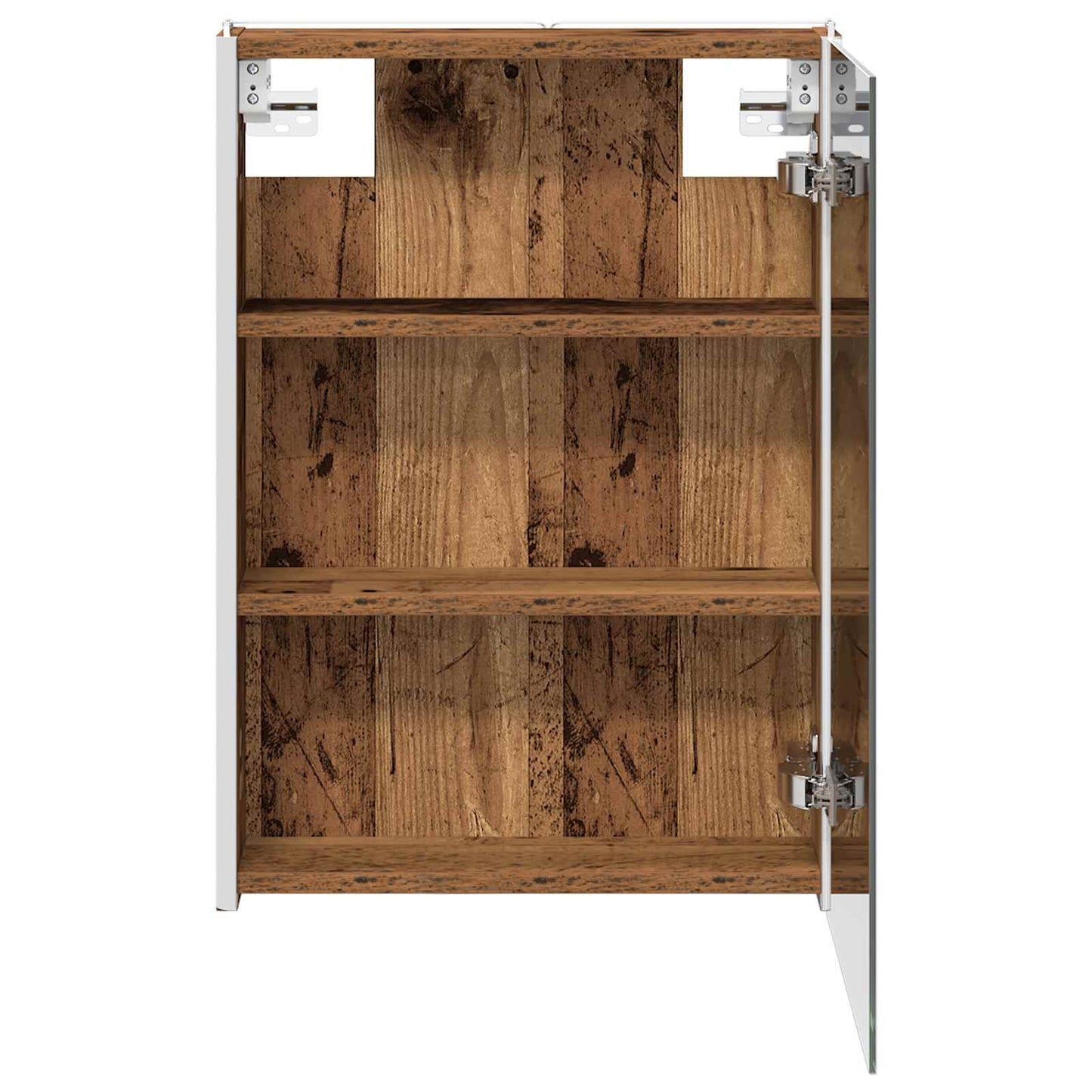 vidaXL Bathroom Mirror Cabinet Old Wood 43 x 11.5 x 60.5 cm