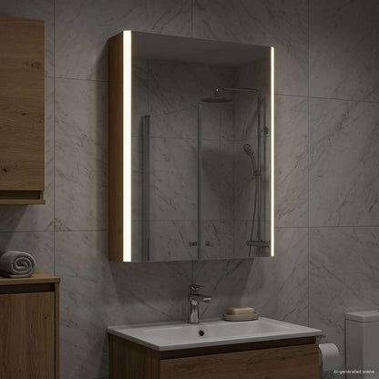 vidaXL Bathroom Mirror Cabinet Artisian Oak 43 x 11.5 x 60.5 cm