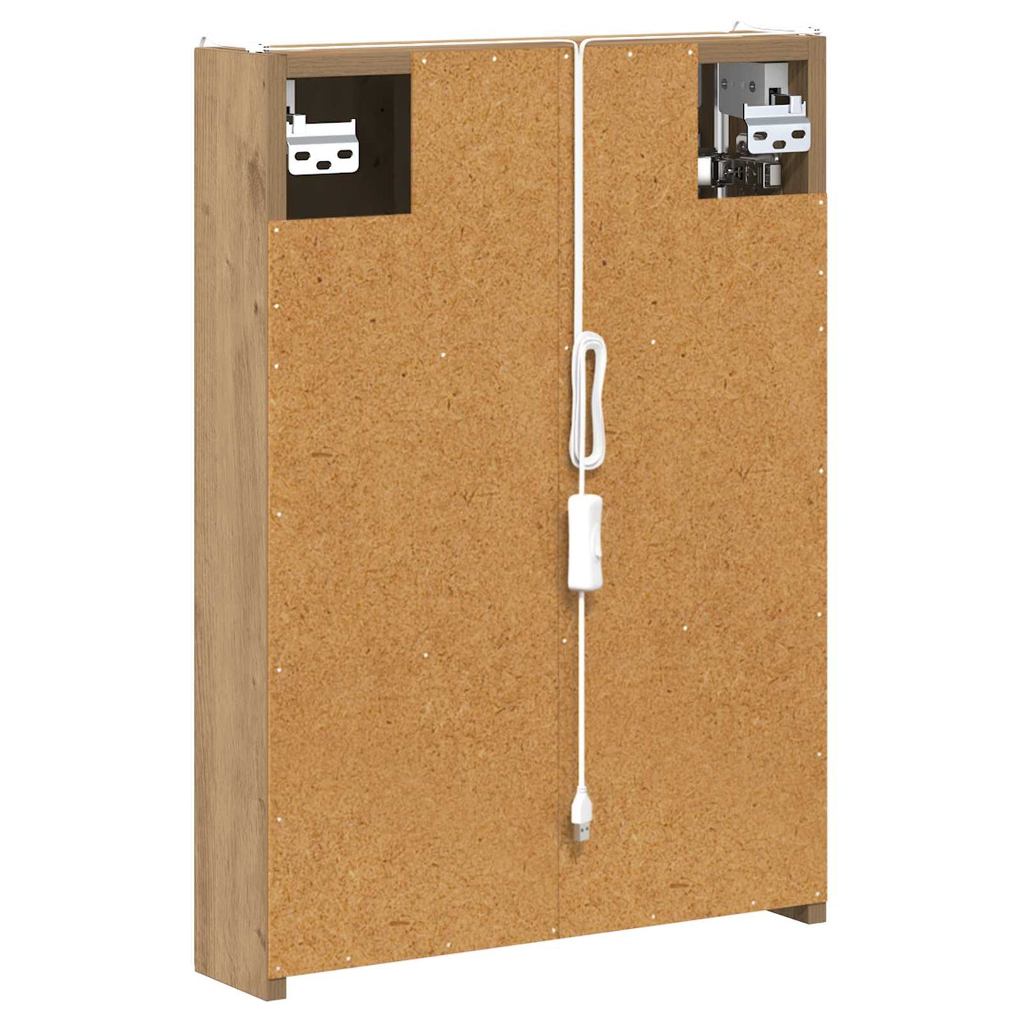 vidaXL Bathroom Mirror Cabinet Artisian Oak 43 x 11.5 x 60.5 cm