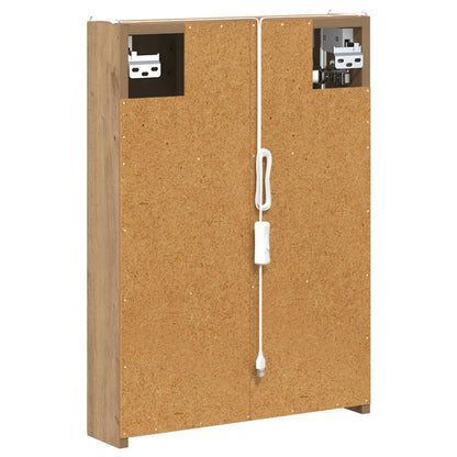 vidaXL Bathroom Mirror Cabinet Artisian Oak 43 x 11.5 x 60.5 cm