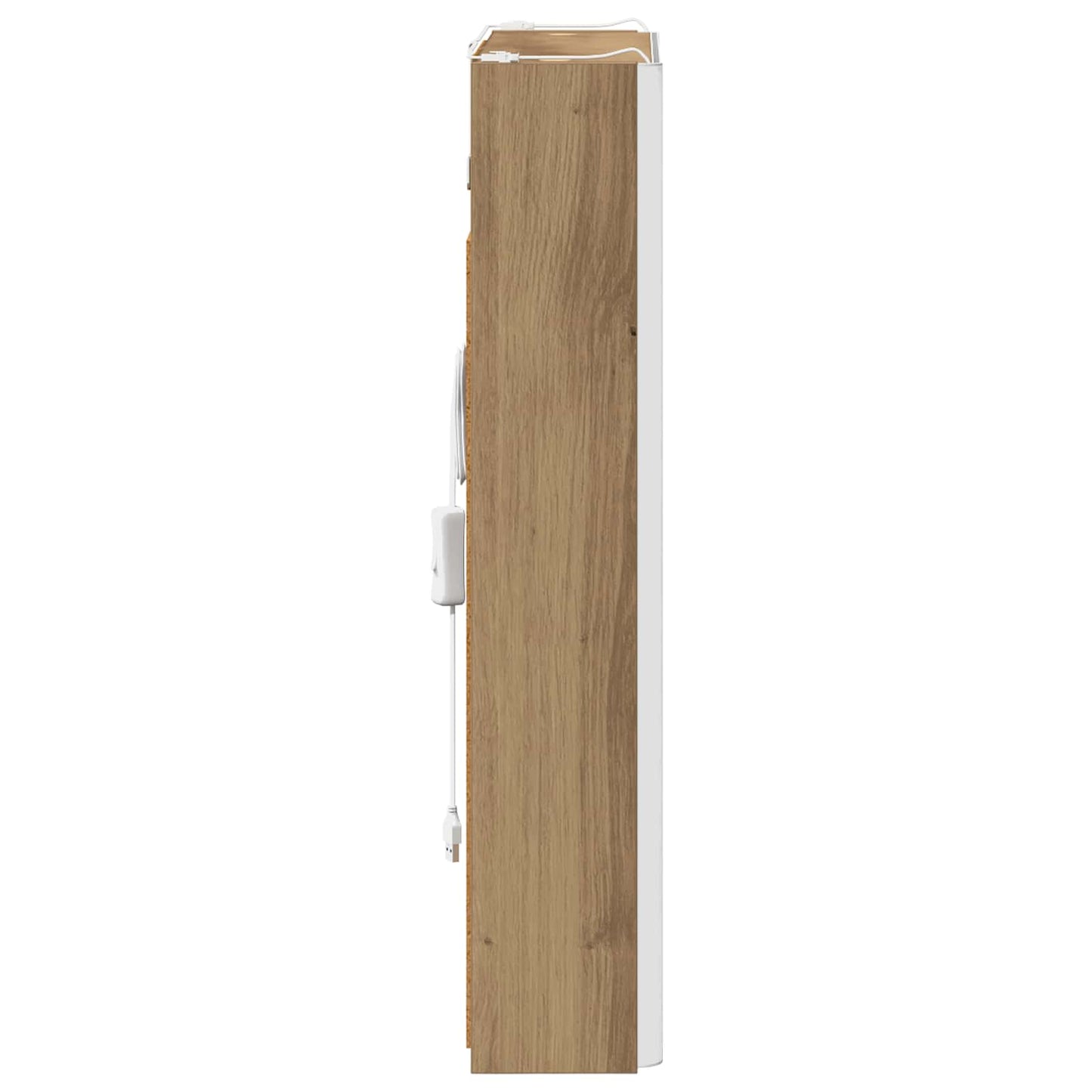 vidaXL Bathroom Mirror Cabinet Artisian Oak 43 x 11.5 x 60.5 cm