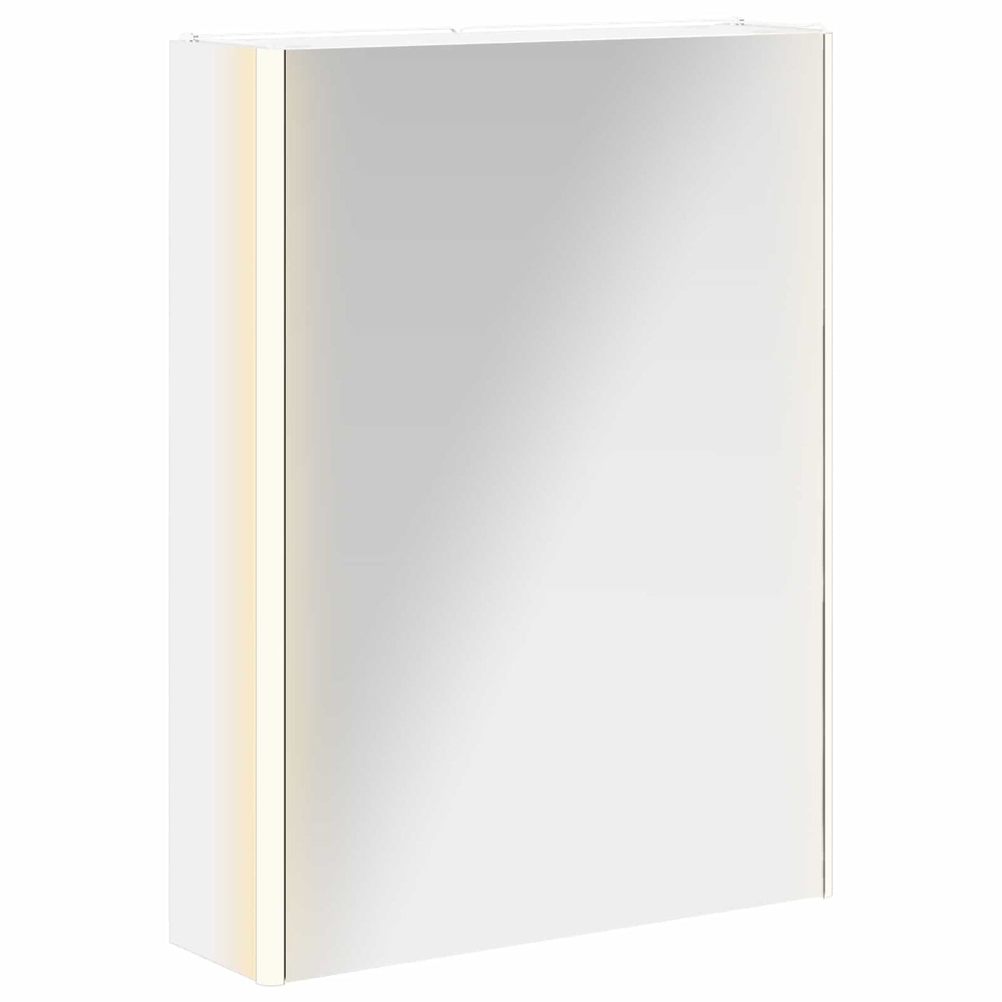vidaXL Bathroom Mirror Cabinet White 53.5 x 15.5 x 70 cm
