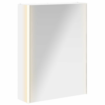 vidaXL Bathroom Mirror Cabinet White 53.5 x 15.5 x 70 cm