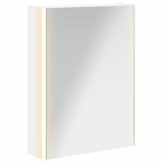 vidaXL Bathroom Mirror Cabinet White 53.5 x 15.5 x 70 cm