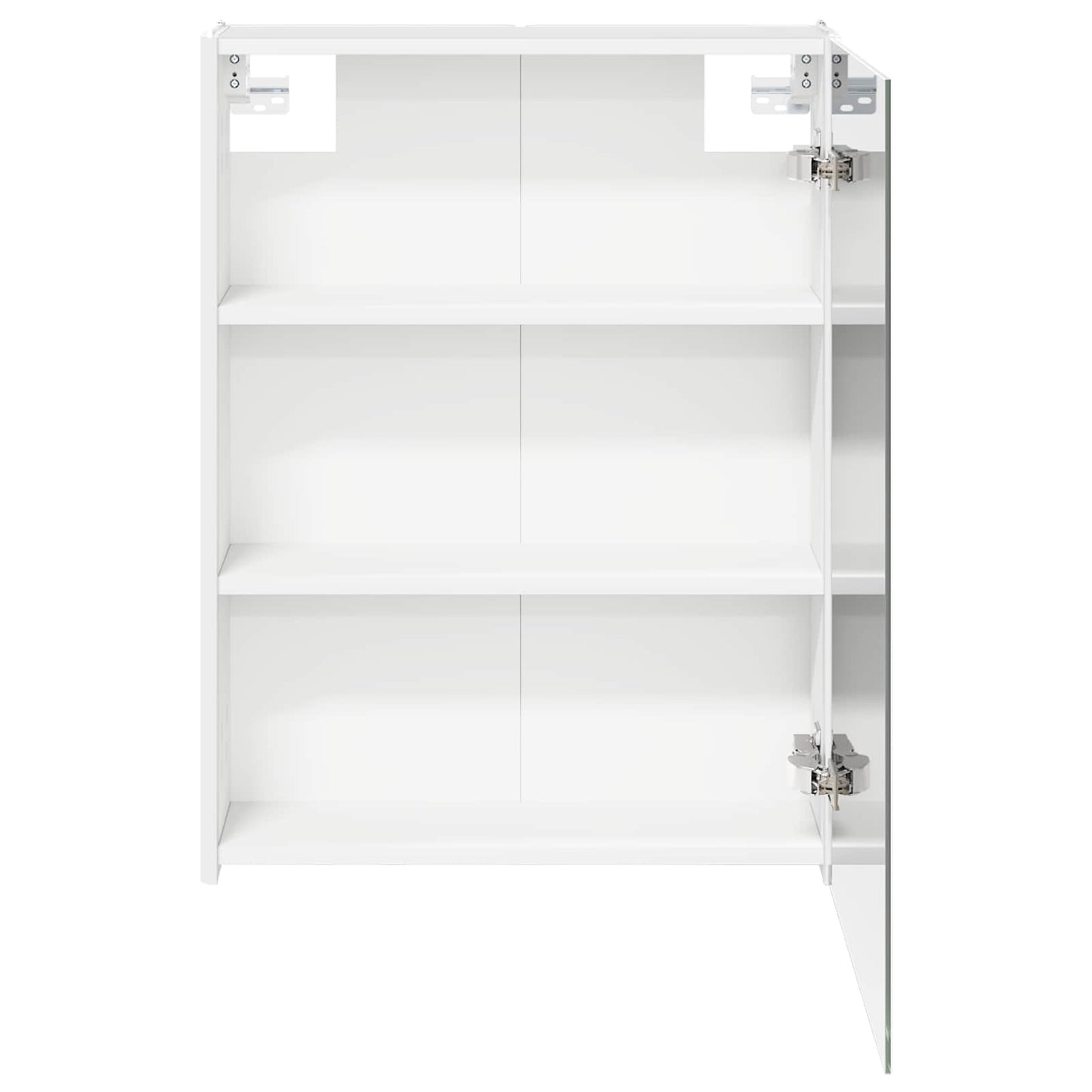 vidaXL Bathroom Mirror Cabinet White 53.5 x 15.5 x 70 cm