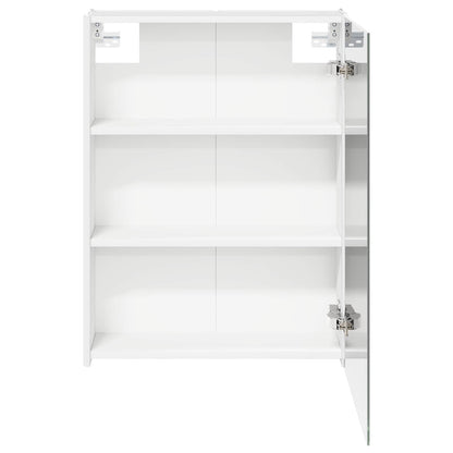 vidaXL Bathroom Mirror Cabinet White 53.5 x 15.5 x 70 cm