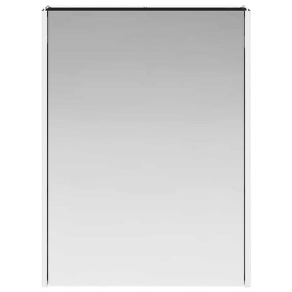 vidaXL Bathroom Mirror Cabinet Black Oak 53.5 x 15.5 x 70 cm