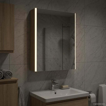 vidaXL Bathroom Mirror Cabinet Sonoma Oak 53.5 x 15.5 x 70 cm