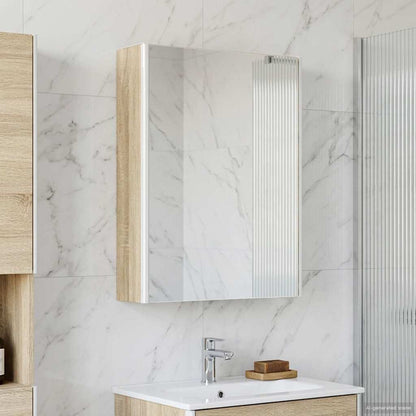 vidaXL Bathroom Mirror Cabinet Sonoma Oak 53.5 x 15.5 x 70 cm
