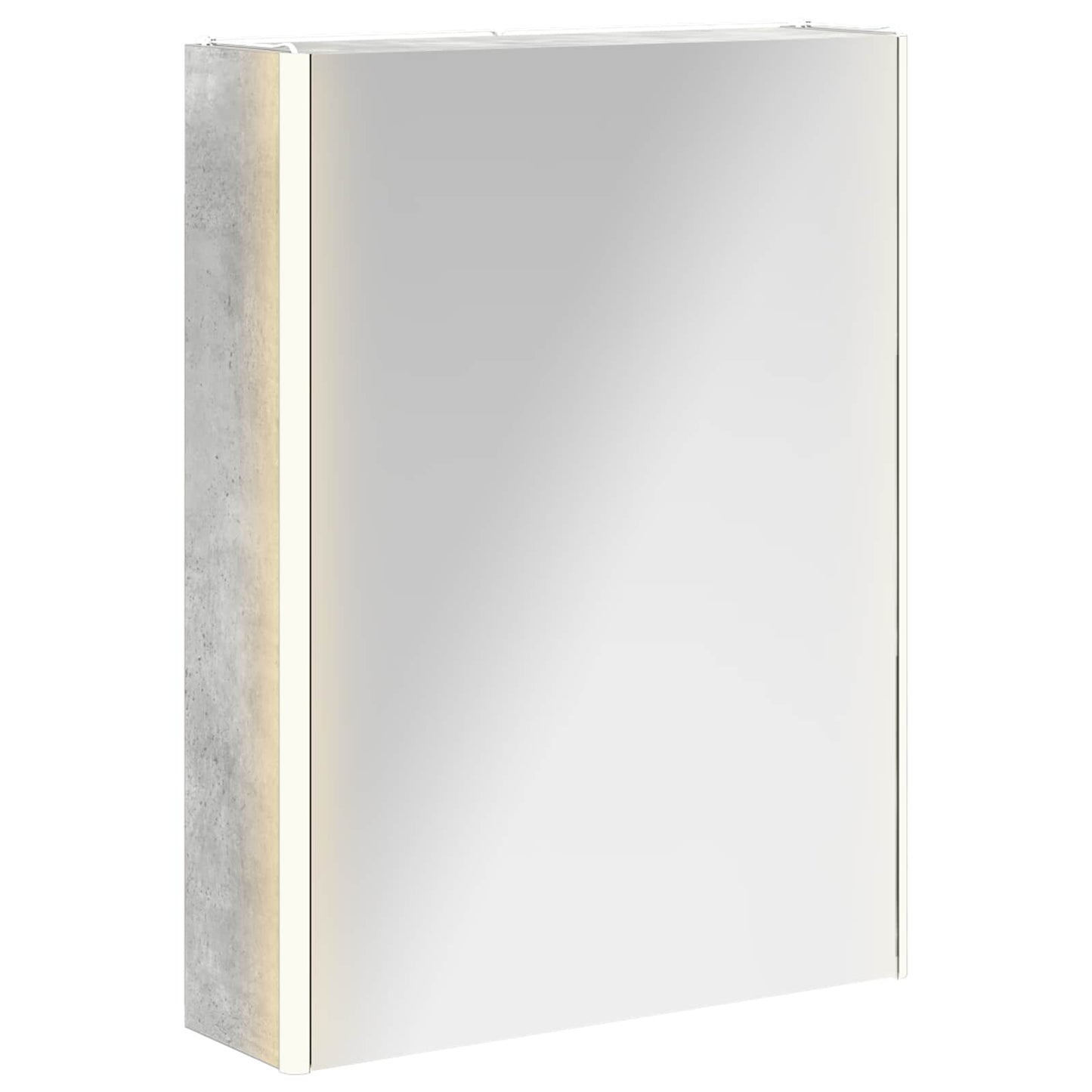 vidaXL Bathroom Mirror Cabinet Concrete Grey 53.5 x 15.5 x 70 cm