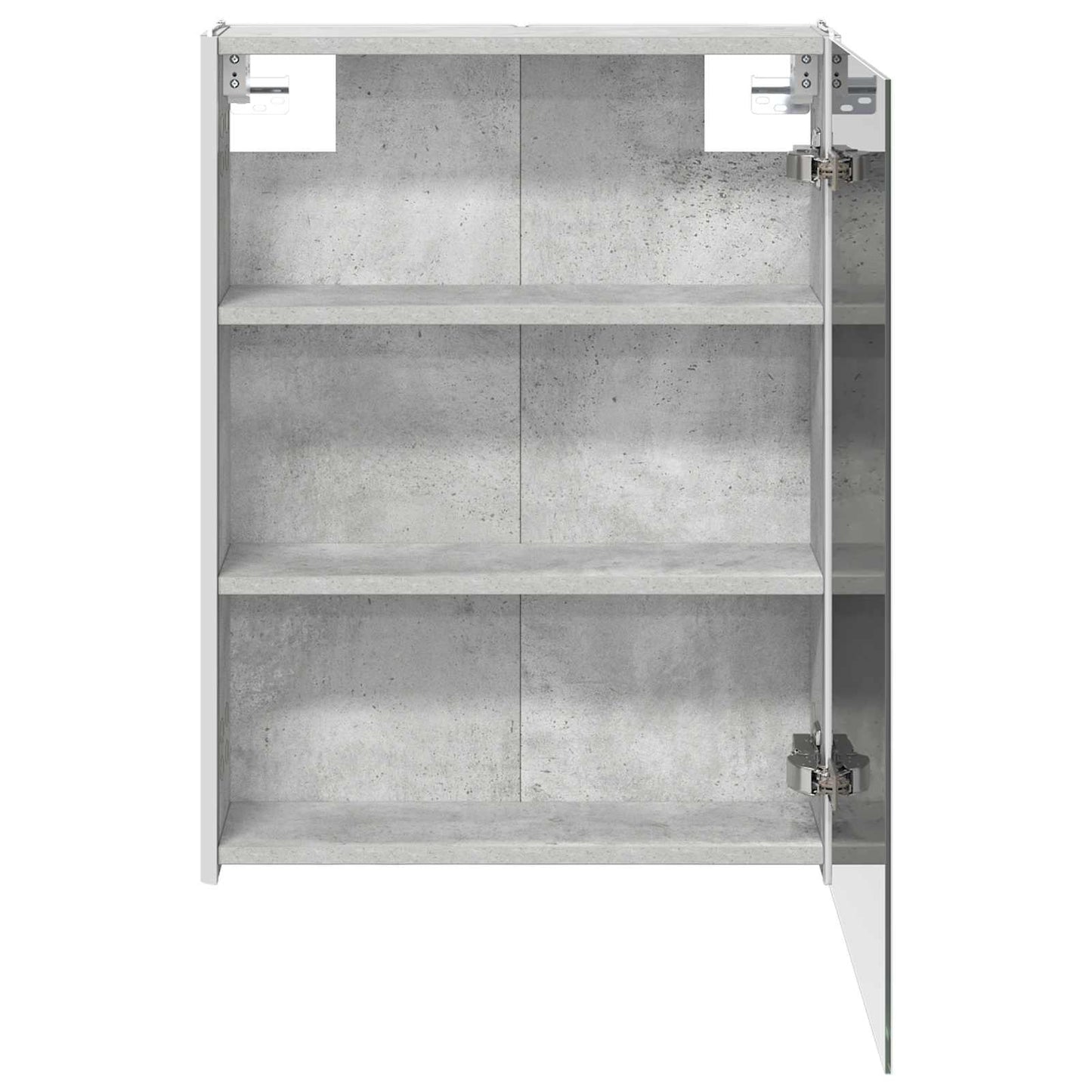 vidaXL Bathroom Mirror Cabinet Concrete Grey 53.5 x 15.5 x 70 cm