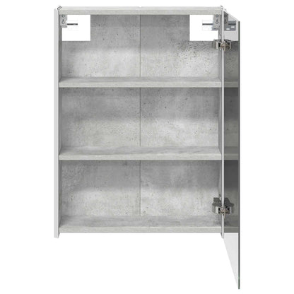 vidaXL Bathroom Mirror Cabinet Concrete Grey 53.5 x 15.5 x 70 cm