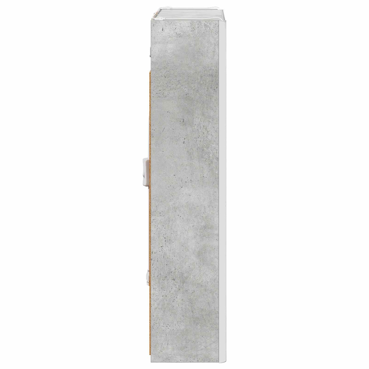 vidaXL Bathroom Mirror Cabinet Concrete Grey 53.5 x 15.5 x 70 cm