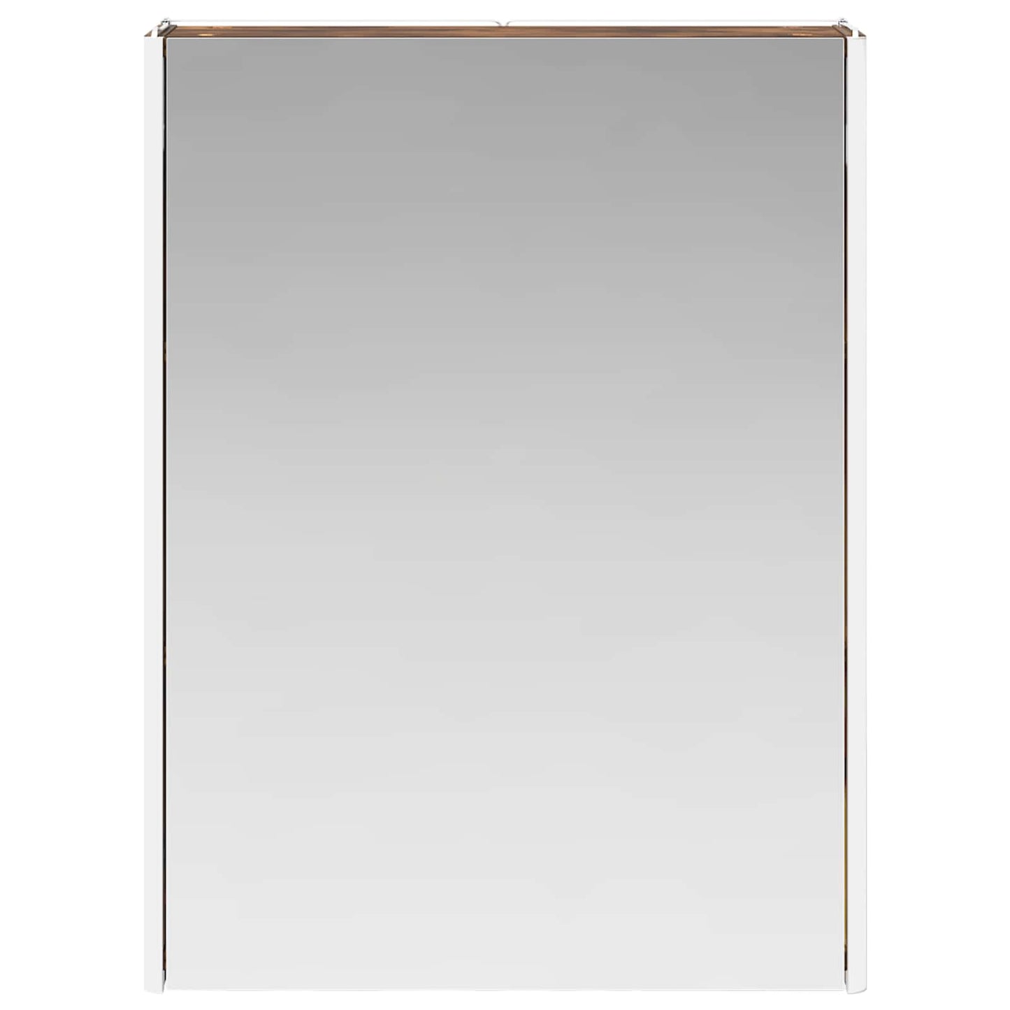 vidaXL Bathroom Mirror Cabinet Smoked Oak 53.5 x 15.5 x 70 cm