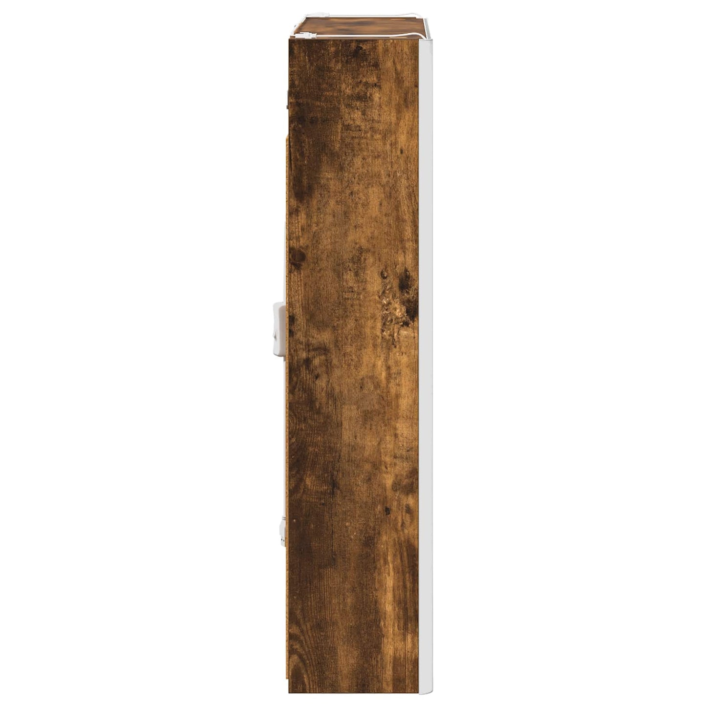 vidaXL Bathroom Mirror Cabinet Smoked Oak 53.5 x 15.5 x 70 cm