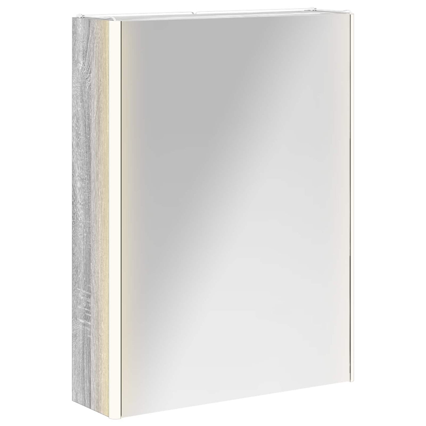 vidaXL Bathroom Mirror Cabinet Grey Sonoma 53.5 x 15.5 x 70 cm