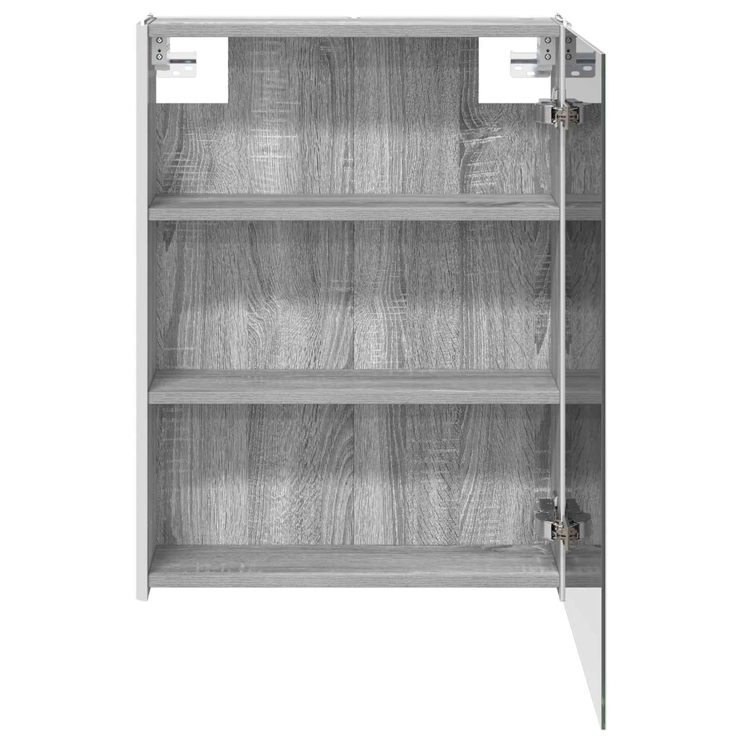 vidaXL Bathroom Mirror Cabinet Grey Sonoma 53.5 x 15.5 x 70 cm