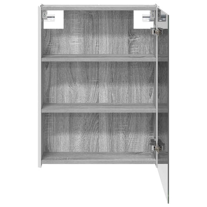 vidaXL Bathroom Mirror Cabinet Grey Sonoma 53.5 x 15.5 x 70 cm