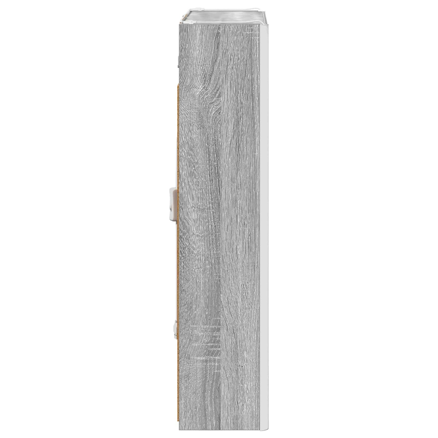 vidaXL Bathroom Mirror Cabinet Grey Sonoma 53.5 x 15.5 x 70 cm