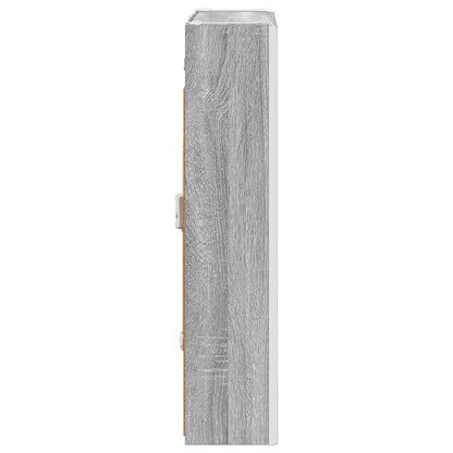 vidaXL Bathroom Mirror Cabinet Grey Sonoma 53.5 x 15.5 x 70 cm