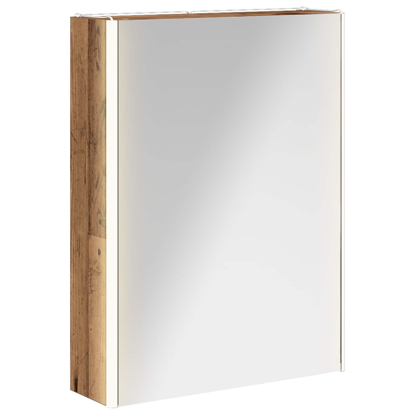 vidaXL Bathroom Mirror Cabinet Old Wood 53.5 x 15.5 x 70 cm