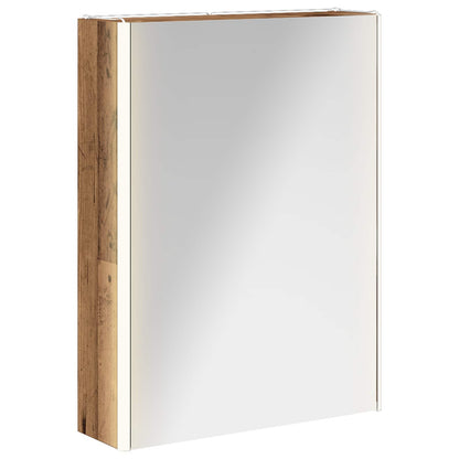 vidaXL Bathroom Mirror Cabinet Old Wood 53.5 x 15.5 x 70 cm