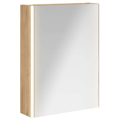 vidaXL Bathroom Mirror Cabinet Artisian Oak 53.5 x 15.5 x 70 cm
