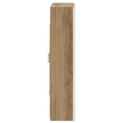 vidaXL Bathroom Mirror Cabinet Artisian Oak 53.5 x 15.5 x 70 cm