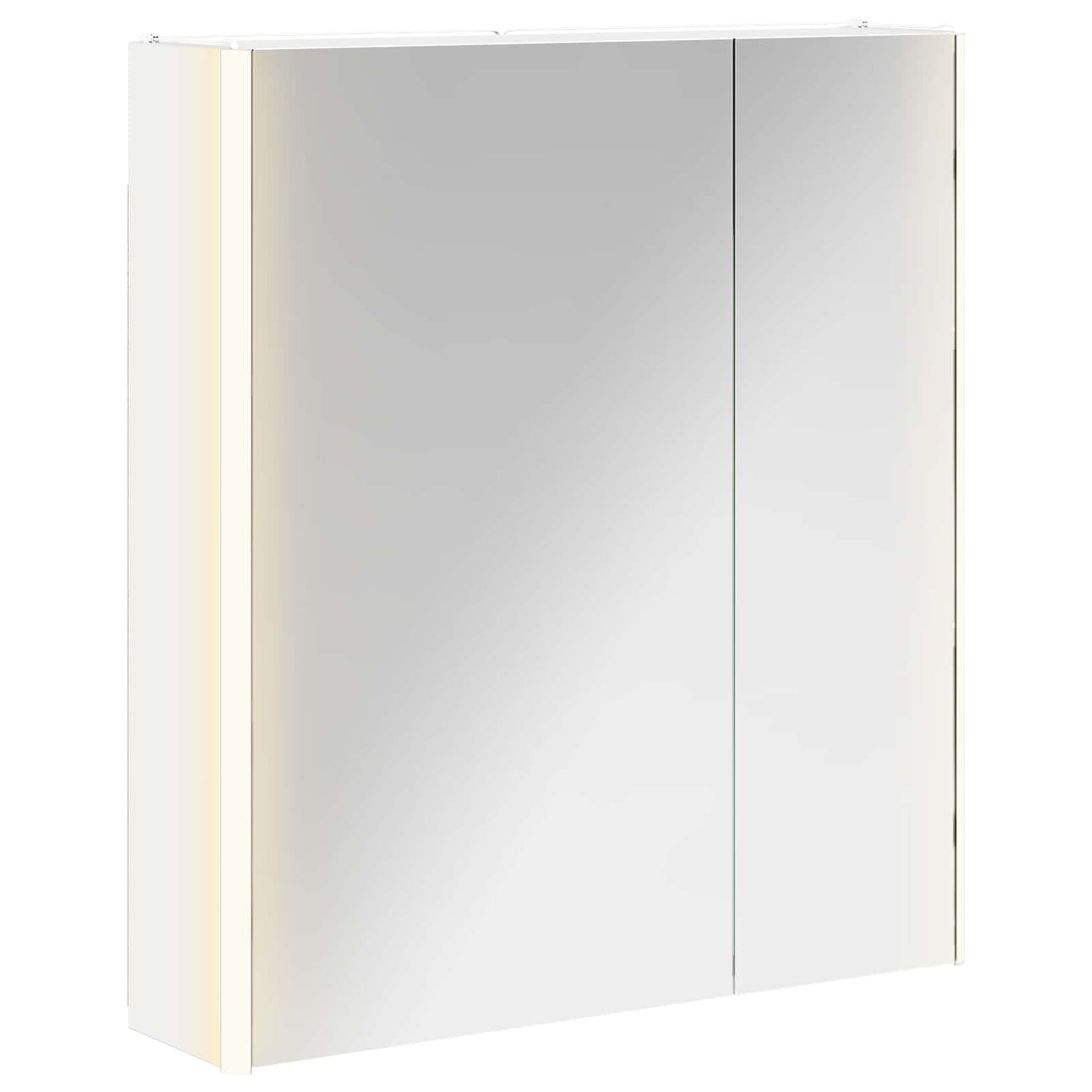 vidaXL Bathroom Mirror Cabinet White 63.5 x 15.5 x 70 cm