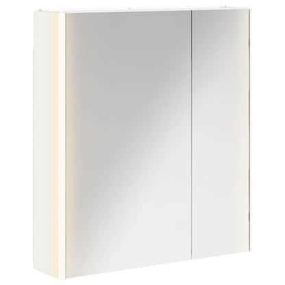 vidaXL Bathroom Mirror Cabinet White 63.5 x 15.5 x 70 cm