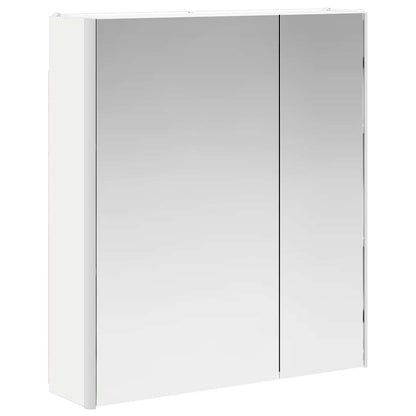 vidaXL Bathroom Mirror Cabinet White 63.5 x 15.5 x 70 cm