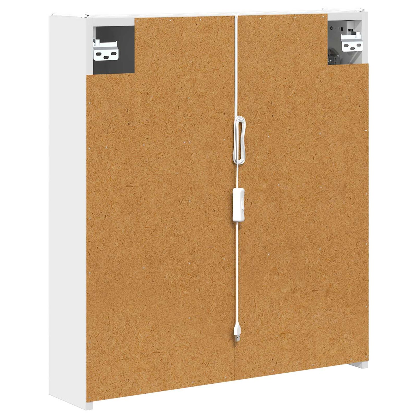 vidaXL Bathroom Mirror Cabinet White 63.5 x 15.5 x 70 cm