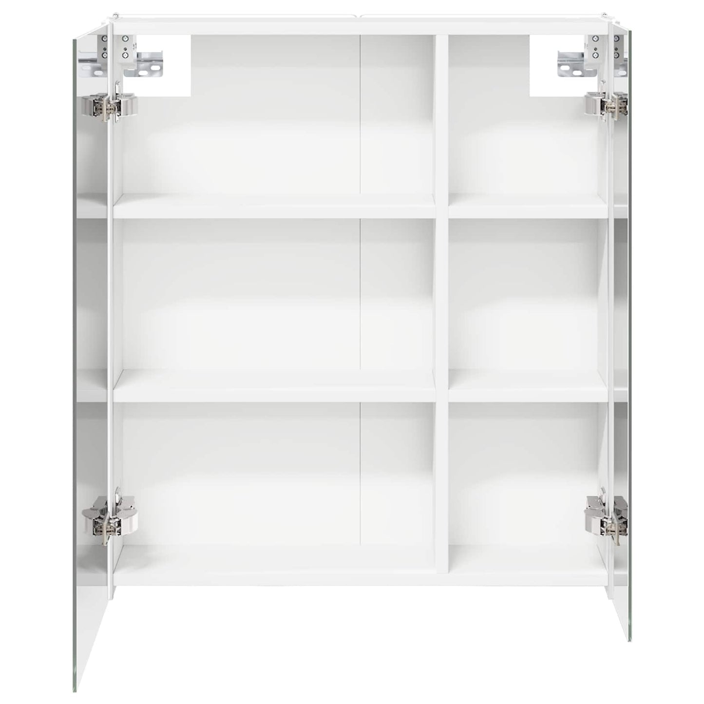 vidaXL Bathroom Mirror Cabinet White 63.5 x 15.5 x 70 cm