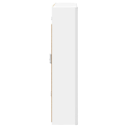 vidaXL Bathroom Mirror Cabinet White 63.5 x 15.5 x 70 cm