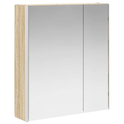 vidaXL Bathroom Mirror Cabinet Sonoma Oak 63.5 x 15.5 x 70 cm