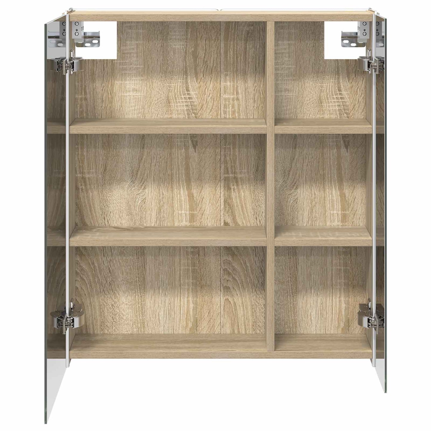 vidaXL Bathroom Mirror Cabinet Sonoma Oak 63.5 x 15.5 x 70 cm