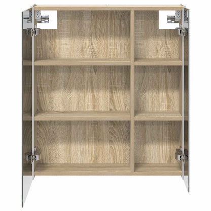 vidaXL Bathroom Mirror Cabinet Sonoma Oak 63.5 x 15.5 x 70 cm