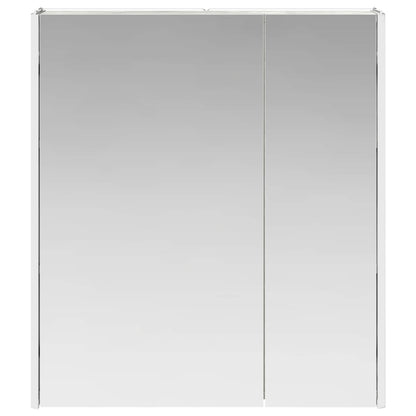 vidaXL Bathroom Mirror Cabinet Concrete Grey 63.5 x 15.5 x 70 cm