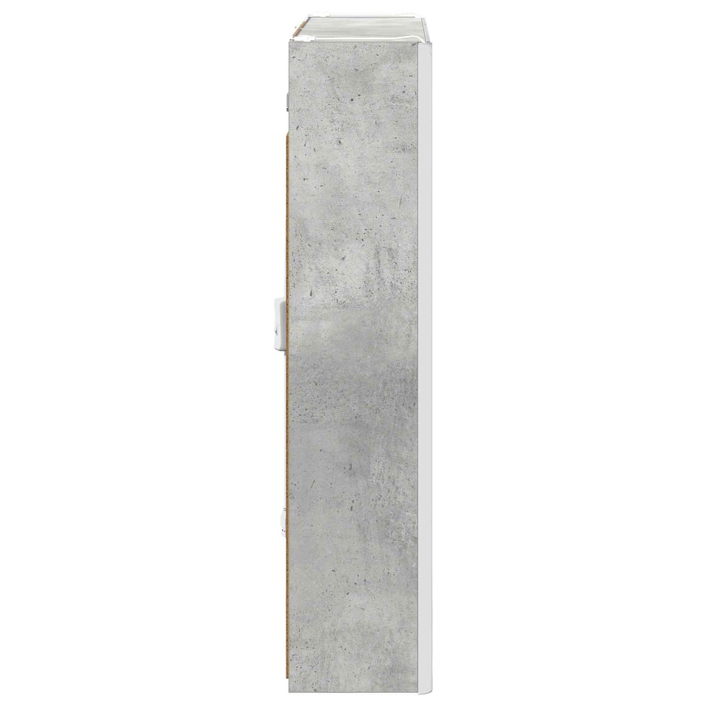vidaXL Bathroom Mirror Cabinet Concrete Grey 63.5 x 15.5 x 70 cm