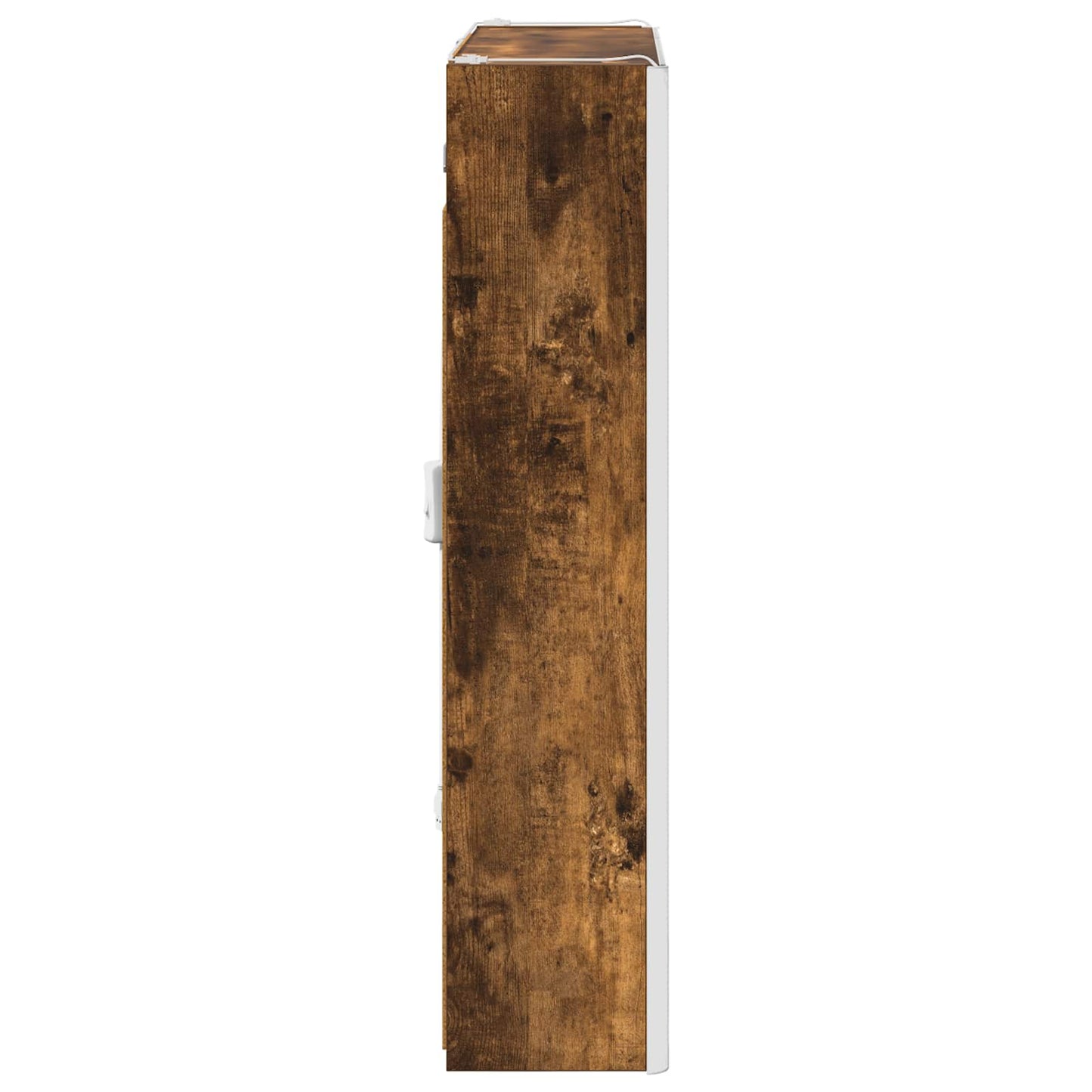 vidaXL Bathroom Mirror Cabinet Smoked Oak 63.5 x 15.5 x 70 cm