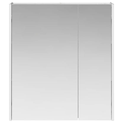 vidaXL Bathroom Mirror Cabinet Grey Sonoma 63.5 x 15.5 x 70 cm