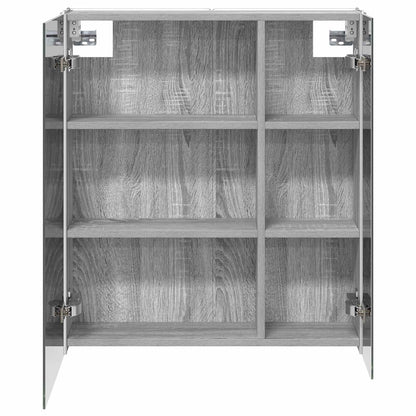 vidaXL Bathroom Mirror Cabinet Grey Sonoma 63.5 x 15.5 x 70 cm
