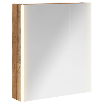 vidaXL Bathroom Mirror Cabinet Old Wood 63.5 x 15.5 x 70 cm