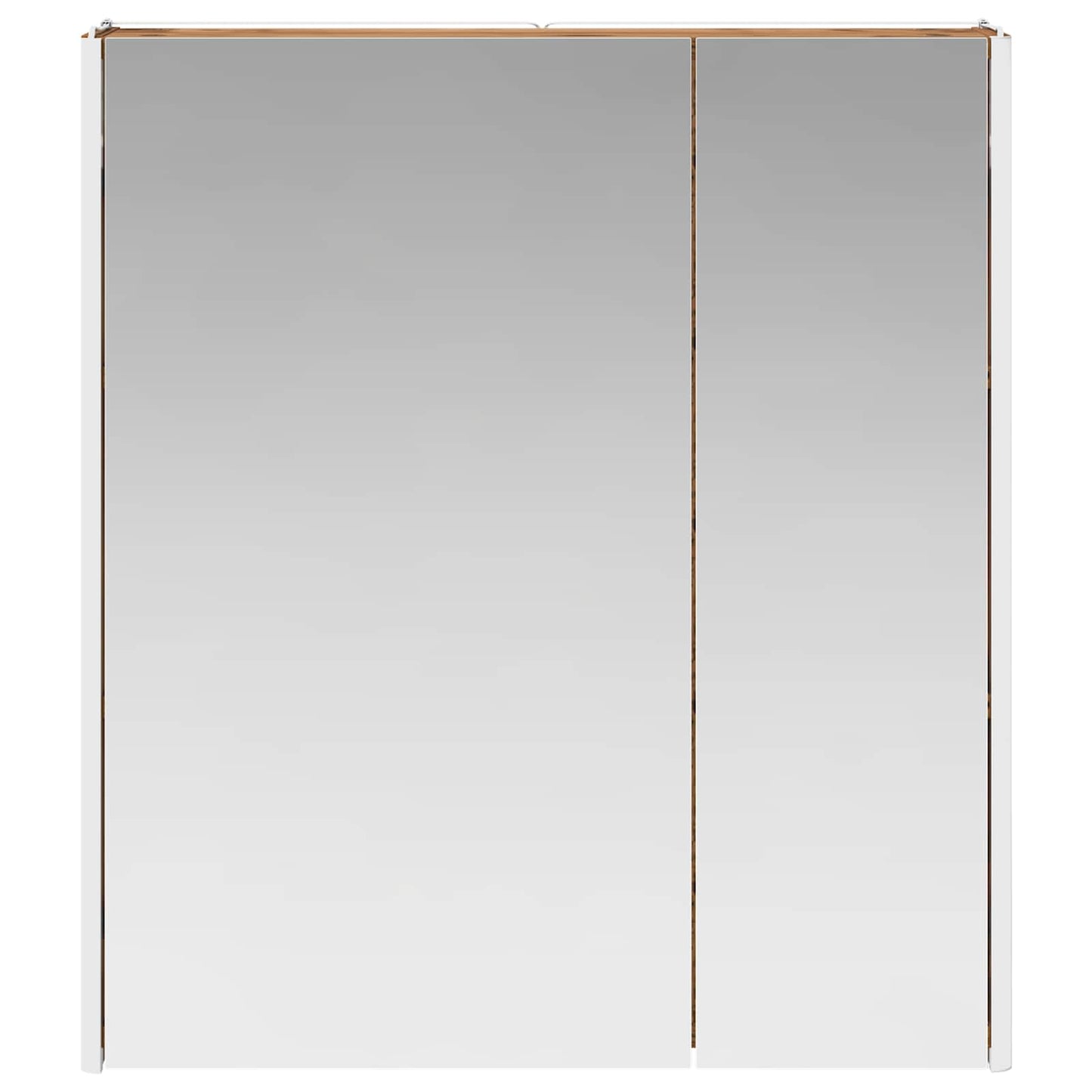 vidaXL Bathroom Mirror Cabinet Old Wood 63.5 x 15.5 x 70 cm