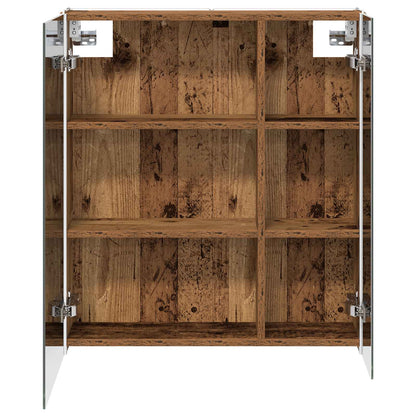 vidaXL Bathroom Mirror Cabinet Old Wood 63.5 x 15.5 x 70 cm