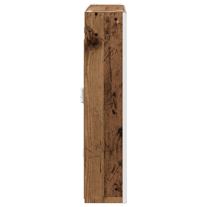 vidaXL Bathroom Mirror Cabinet Old Wood 63.5 x 15.5 x 70 cm