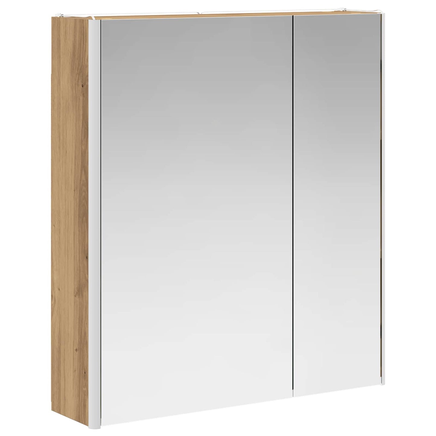 vidaXL Bathroom Mirror Cabinet Artisian Oak 63.5 x 15.5 x 70 cm