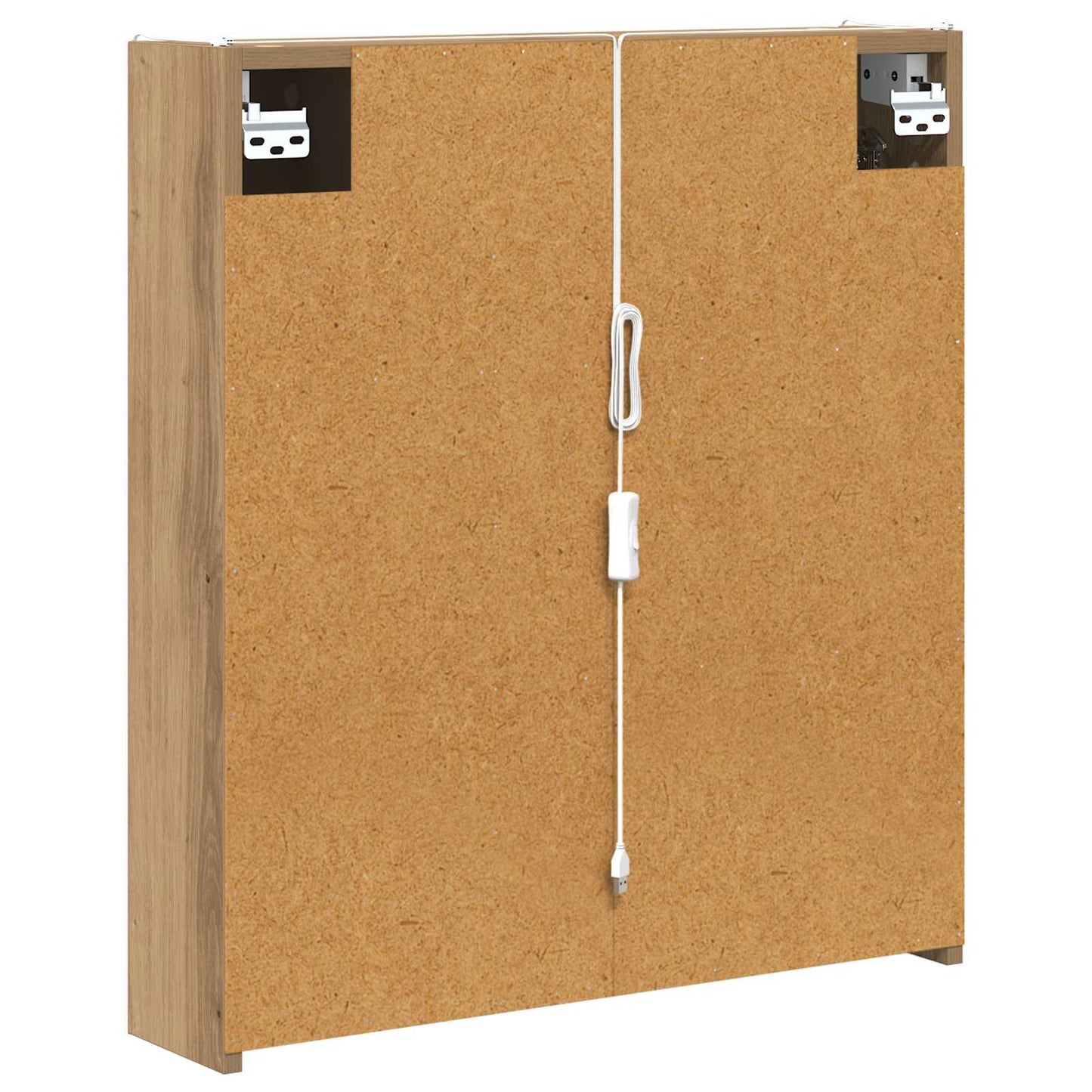 vidaXL Bathroom Mirror Cabinet Artisian Oak 63.5 x 15.5 x 70 cm