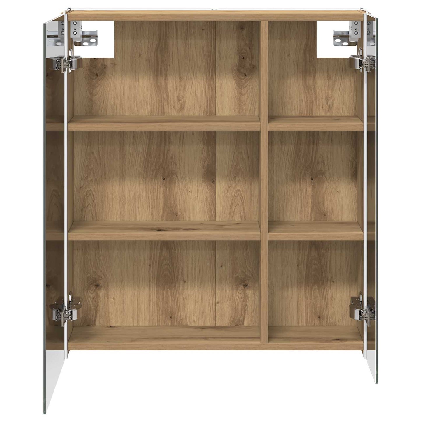 vidaXL Bathroom Mirror Cabinet Artisian Oak 63.5 x 15.5 x 70 cm