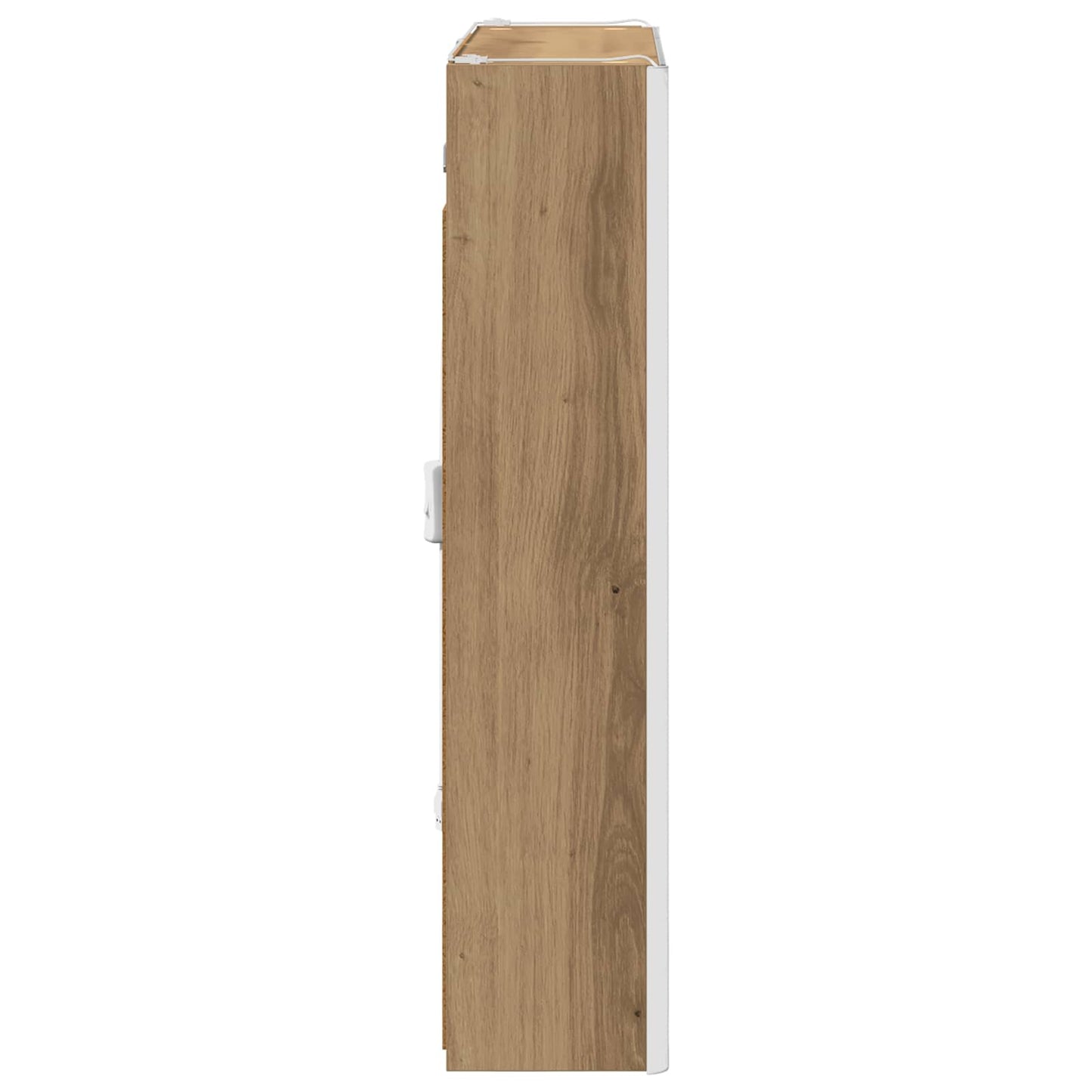 vidaXL Bathroom Mirror Cabinet Artisian Oak 63.5 x 15.5 x 70 cm